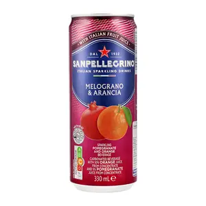 Nước Cam & Lựu Có Ga, Melograno & Arancia, Sparkling Pomegranate & Orange Beverage (330ml) - SAN PELLEGRINO